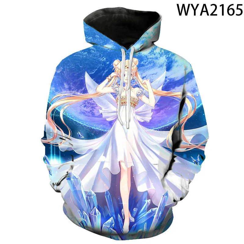 

3D Printed Hoodie Fashion Comics Sailor Moon Men and Women Children's Pullover Sweatshirt Jacket