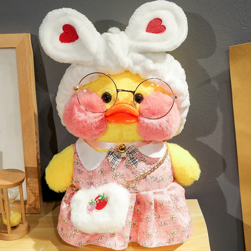 

30cm Little Yellow Duck Lalafanfan Plush Soft Toy Korean Hyaluronic Acid Cartoon Ducks Doll Christmas Gifts For Children Girls