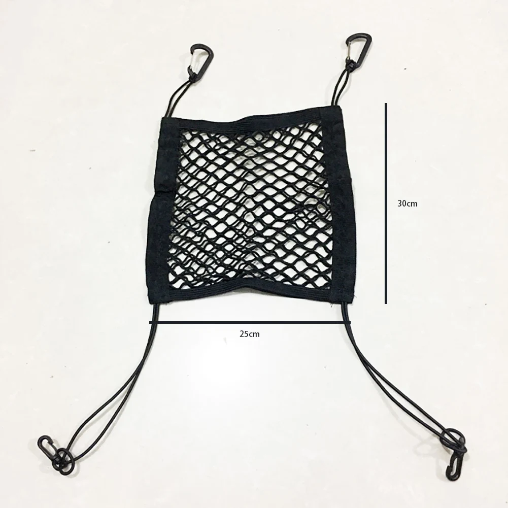 Черная карманная переносная Сетчатая Сумка для хранения на заднем сидении