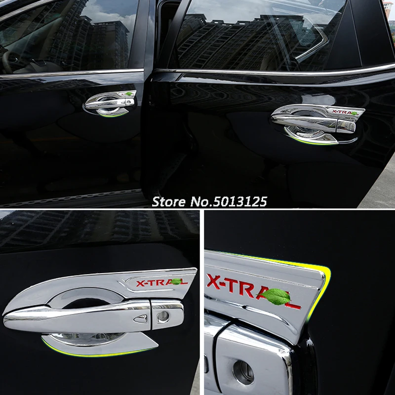 Защитный чехол для ручки из АБС пластика внешняя отделка Nissan X trail Xtrail T32 2014 2015 2016