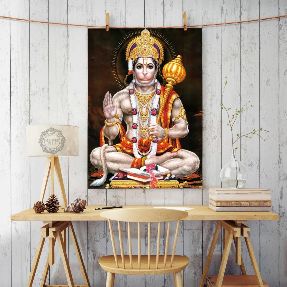 Hanuman God Balaji Bajrang картина маслом на холсте плакаты и принты скандинавские стены Искусство Картина гостиная куадро Декор