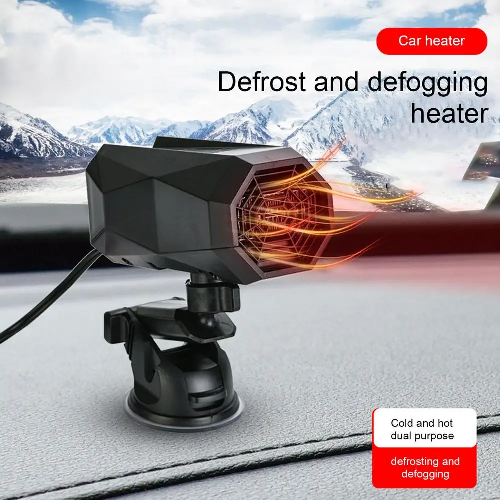 

Portable Car Heater 2 In 1 12/24V 150W Electric Cooling Heating Fan Universal Air Heater Windshield Defogging Demister Defroster