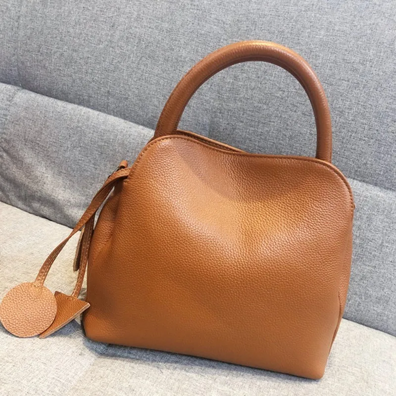 

Genuine Leather Handbag 2022 New Fashion Womens Armpit Shoulder Bag Vintage Korean Style Concise Female Casual Crossbody Bags