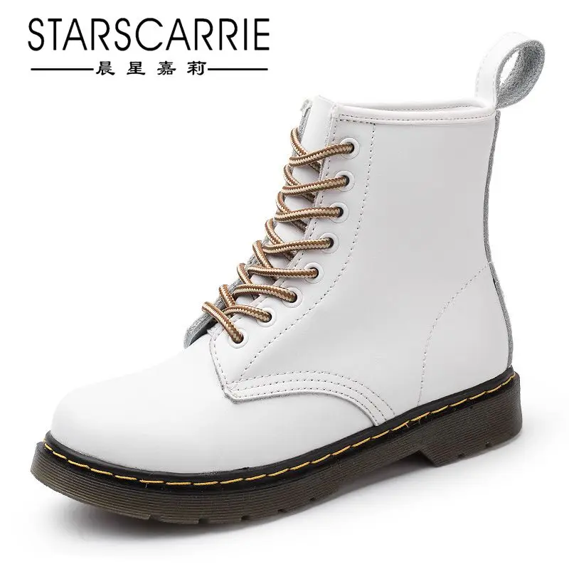 

1460 short boots women 2021 spring and autumn new retro leather British style student shoes were thin flat riding boots women