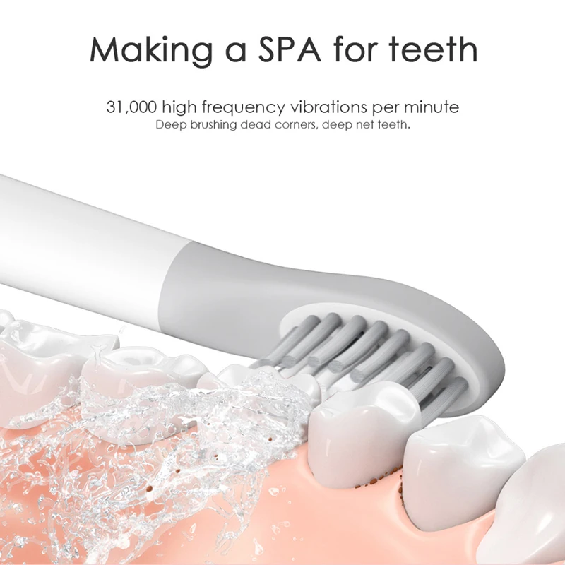 Для Xiaomi So White Ex3 насадки для зубных щеток Soocas Electric sonic Ultra sonic автоматическая зубная щетка перезаряжаемая для взрослых водонепроницаемая(4P
