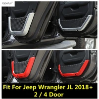 car inner door handle armrest storage box container net decoration cover accessories for jeep wrangler jl 2 4 door 2018 2022