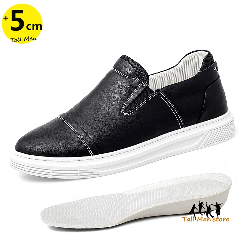

Loafers Men Elevator Shoes Heightening Shoes Increasing Height Shoes High Heel Shoes 5CM Drive Shoes Man Sneakers