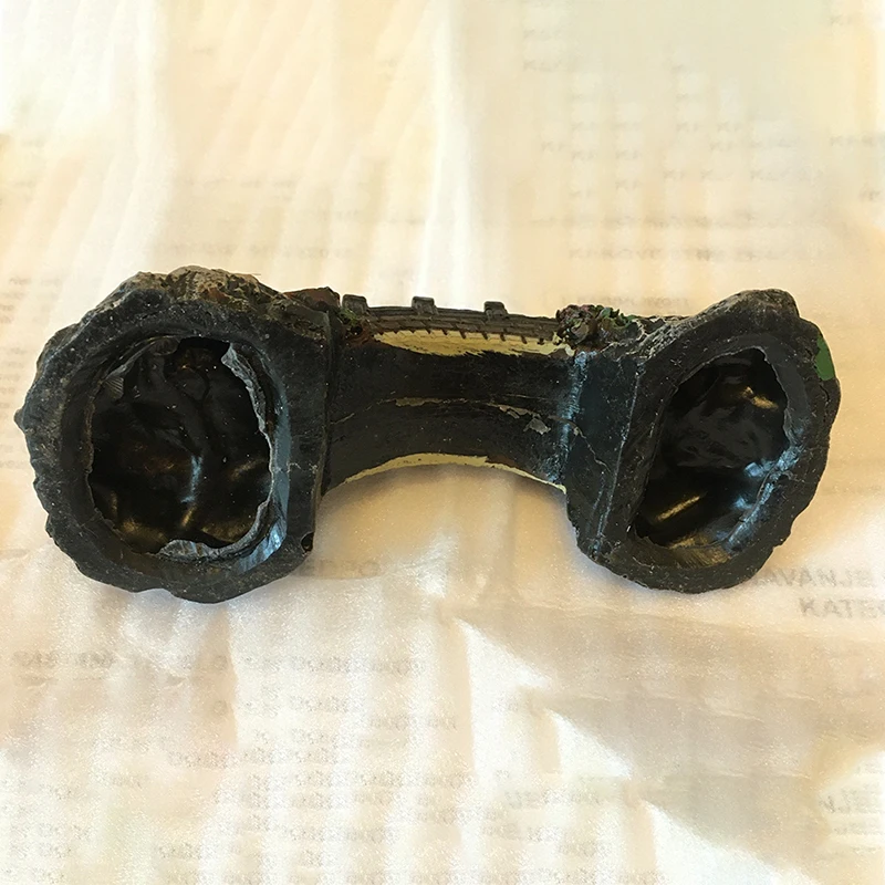 Игрушечная рыбка мост украшения дома Аксессуары Rock пейзаж павильон в виде дерева