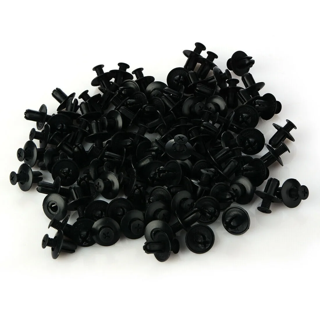 

Black Rivets Vehicles Bumper Car Clips Fastener Fender Fit For 8mm Hole