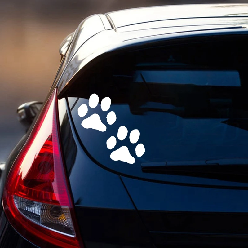 40706 # наклейки на авто ОТПЕЧАТКИ ЛАП водонепроницаемые машину наклейка для