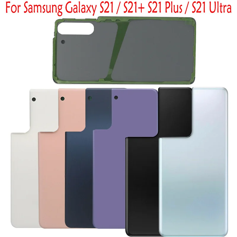 10 Pcs For Samsung Galaxy S21 G991/S21 Plus G996/S21 Ultra G998 Battery Cover Back Glass Rear Door Housing Case