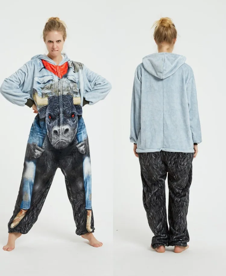 Onesie унисекс для взрослых кигуруми Единорог женщин и мужчин косплей костюм