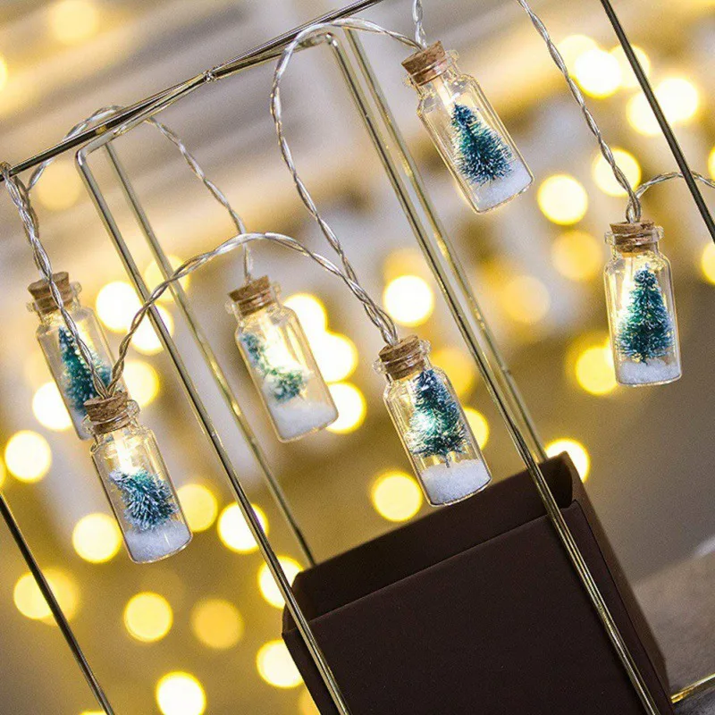 Shape Light String Christmas Tree Decoration Party Supplies LED Drift Bottle | Дом и сад