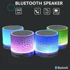 Беспроводная портативная Bluetooth Смарт-колонка с трещинами, светящиеся огни, перезаряжаемая SD-карта, мини стерео Колонка для компьютера, смартфона