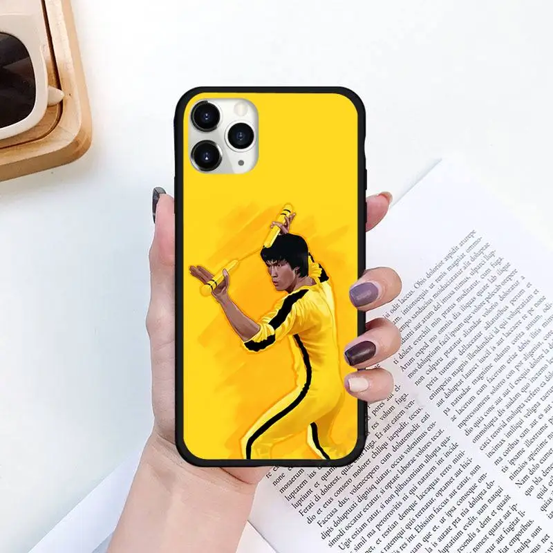 

Bruce Lee Chinese Kongfu Phone Case for iPhone 11 12 pro XS MAX 8 7 6 6S Plus X 5S SE 2020 XR Luxury brand shell funda coque