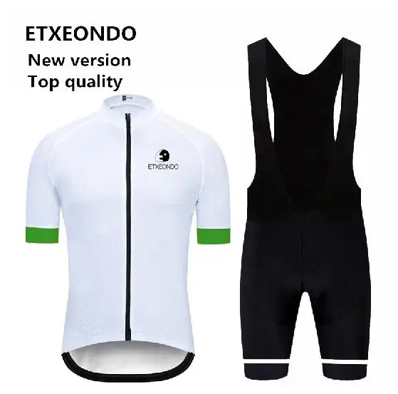 Новая версия! Профессиональная одежда для велоспорта Etxeondo, летний мужской костюм с коротким рукавом для велоспорта, Быстросохнущий комплект из Джерси для велоспорта, 7 цветов - Цвет: bib kits