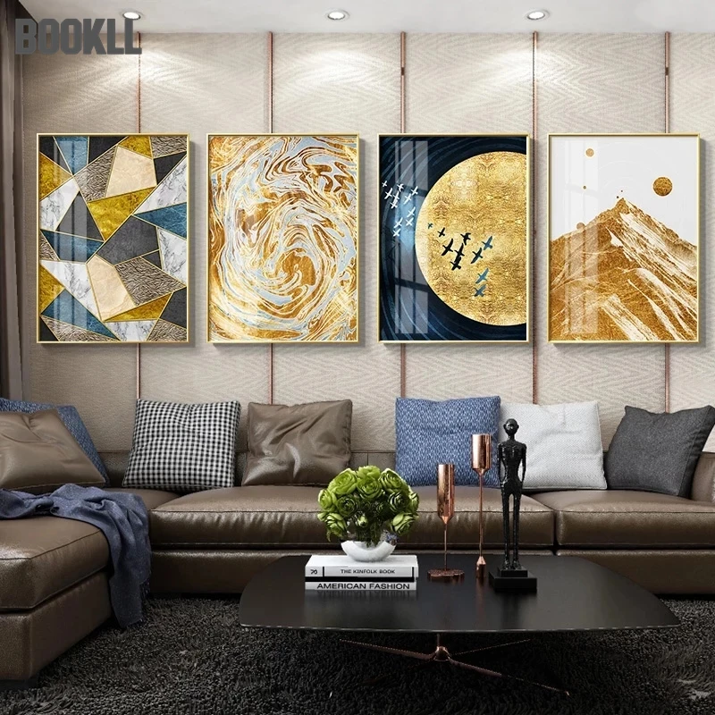 

Customizable Abstract Landscape Mural Living Room Decoration Nordic Wall Painting, Canvas Painting With Print, Contemporary Art