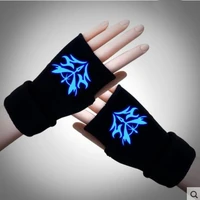 anime fatezero glove half fingered luminous thicken telefingers gloves cosplay costumes mittens one piece