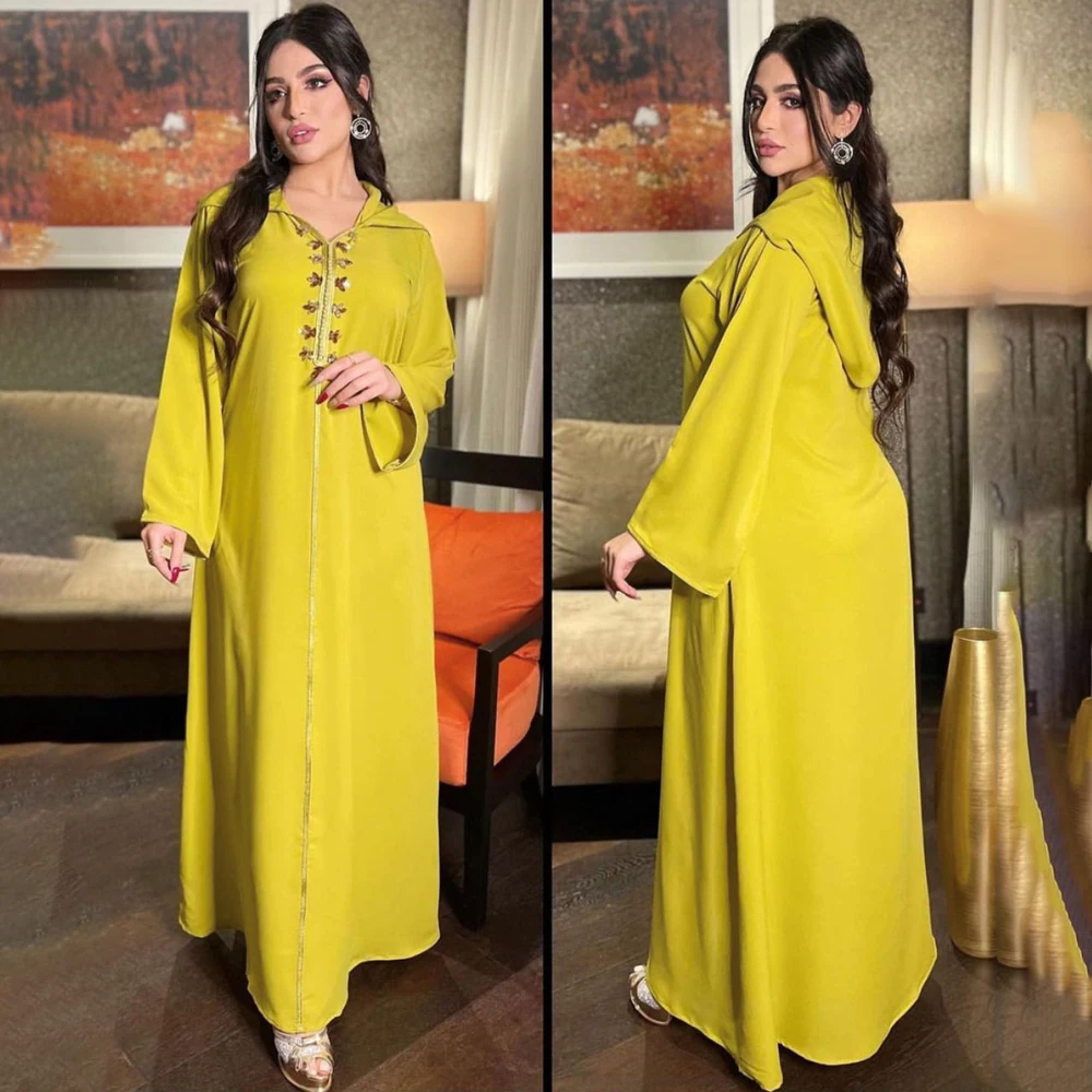 Richkeda магазина объявлена 2021 Абая Дубай, Турция мусульманское платье с воланом внизу покроя женская марокканский кафтан элегантная женская м...
