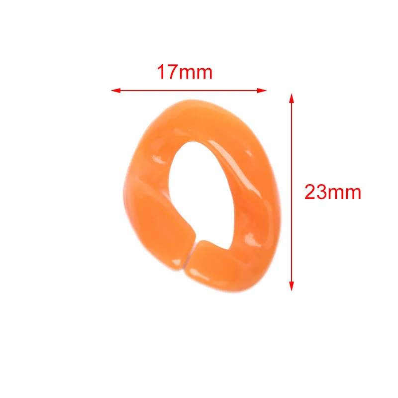 

60pcs /set Acrylic Chain Links Diy Charm Accessories For Jewelry Making
