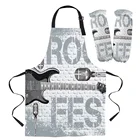 Рок-гитара Музыка фартук Кухня бытовой уборки сарафан дом Пособия по кулинарии фартук Кухня женские фартуки