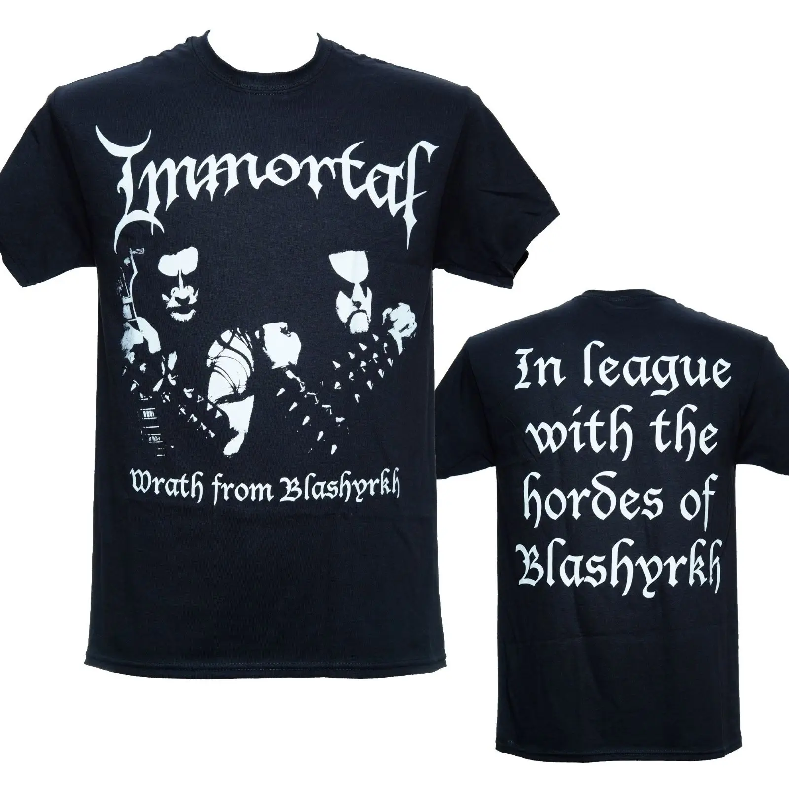 

2021 IMMORTAL - WRATH FROM BLASHYRKH - Official Licensed T-Shirt - New Cotton T-Shirts Men Fashion Free Shipping