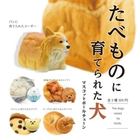 japan qualia gashapon capsule toys poodle meal golden retriever corgi pendant pendant dog dog turns into food