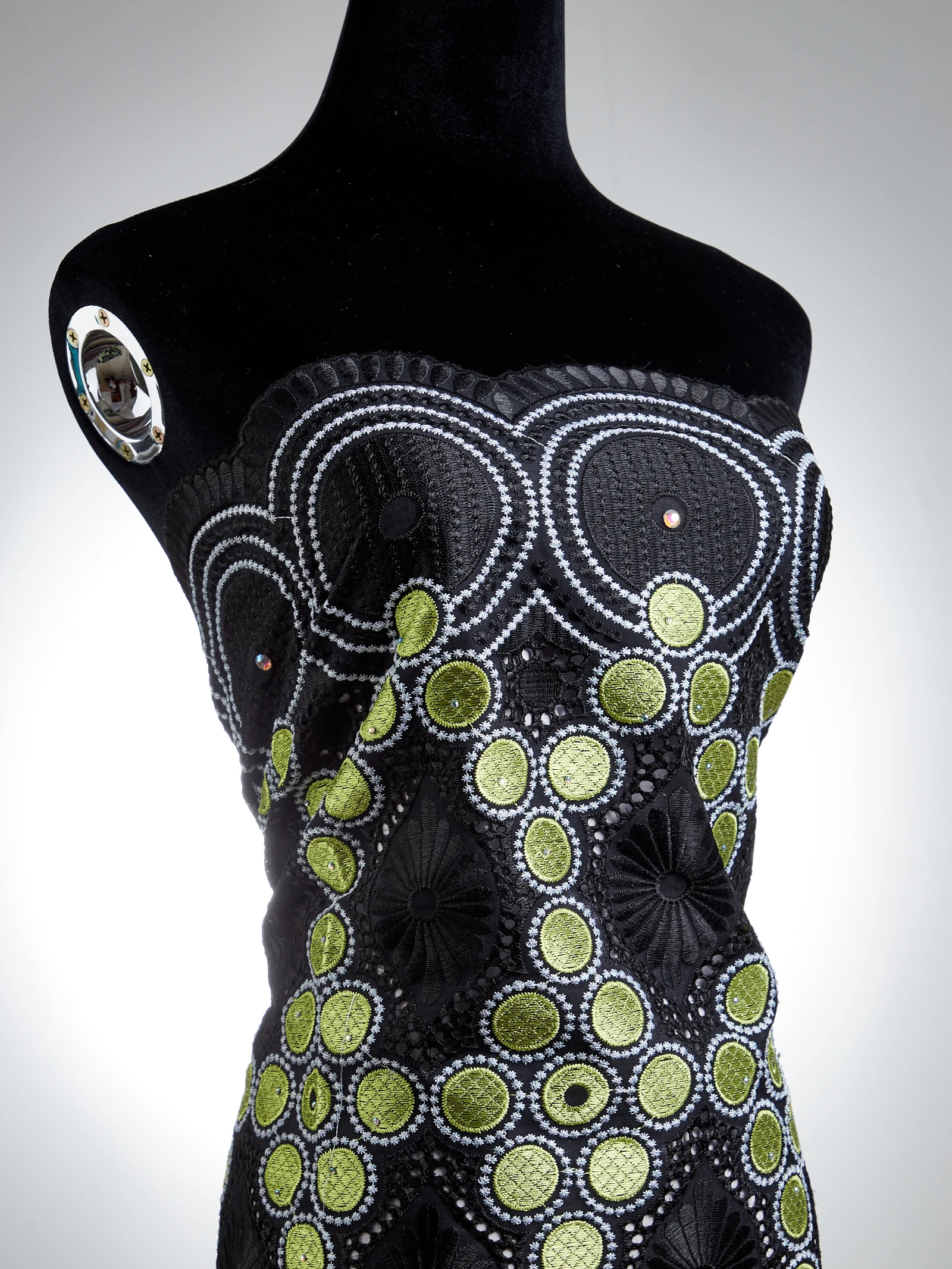 Африканская сухая кружевная ткань высокое качество Белая швейцарская вуаль