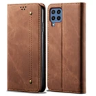 Противоударный чехол M52 для Samsung Galaxy M12 2021, кожаный флип-кошелек, магнитный чехол для Galaxy M32, A22S, A 12, 32, 52, M52, чехол