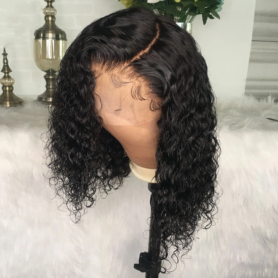 

Medium Length Human Hair Lace Front Wigs WIth Natural Hairline Baby Hair Lace Wig Brazilian Human Hair Wig For Black Women