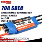 Программируемый Бесщеточный Регулятор Скорости SURPASS HOBBY SBEC 70A 5,5 В5A 5-18NC 2-6Lipo ROHS для радиоуправляемого летательного планера C4250 Warbirds с неподвижным крылом