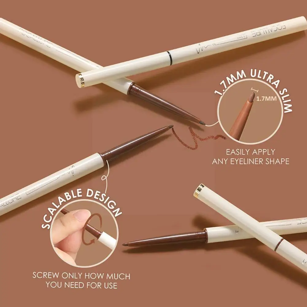 

20 Colors Natural Eye Liner Pen Waterproof Long-lasting Up Brown Fast Tool Make Matte Eyeliner Comestics Dry Black Pencil E0O2