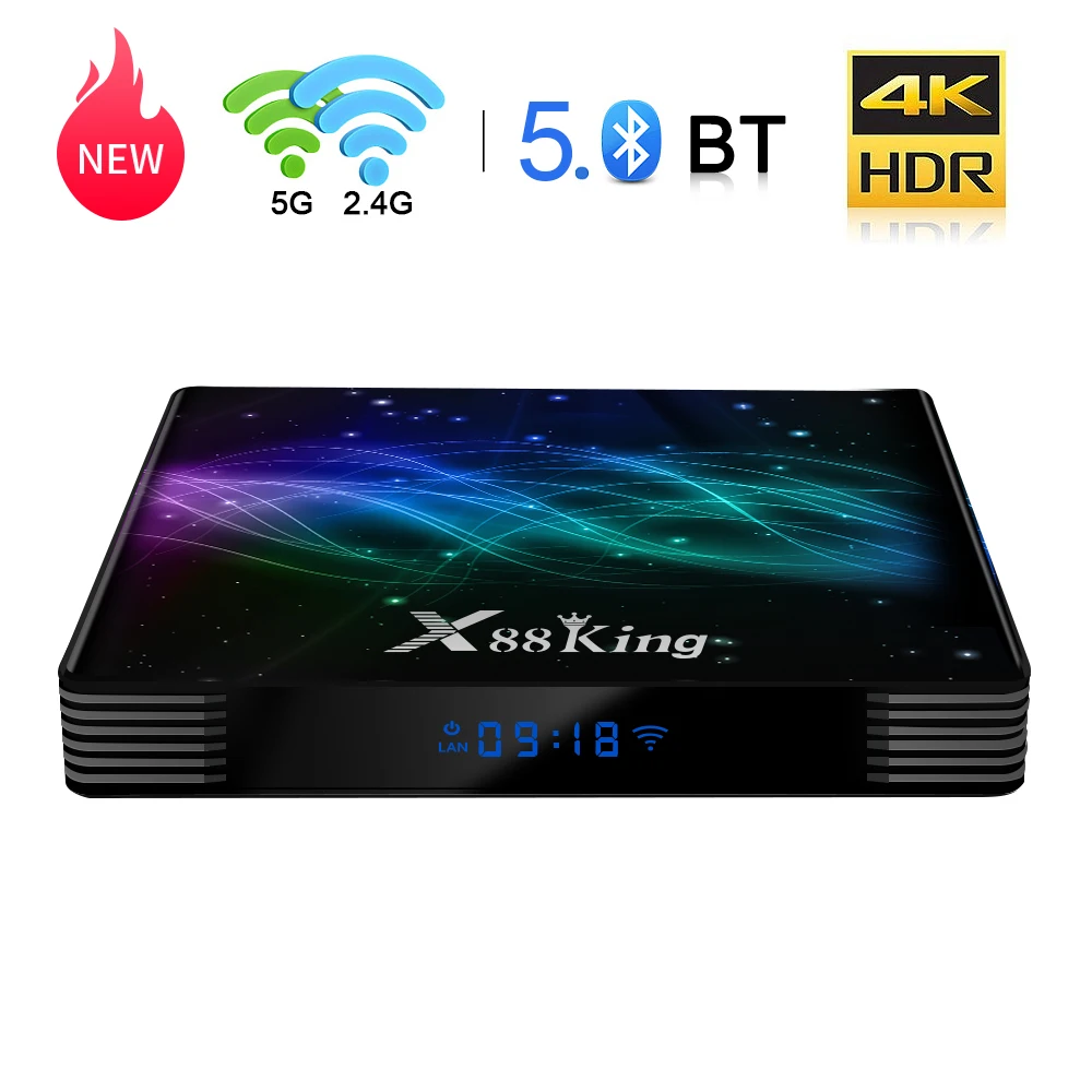 ТВ приставка X88 King Amlogic S922X ghAndroid 9 0 4 + 128 ГБ Wi Fi BT 1000|ТВ-приставки и медиаплееры| |