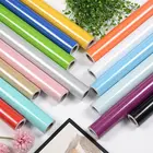 Простые белые черные блестящие самоклеящиеся виниловые обои в рулонах для кухни обои, водонепроницаемые настенные наклейки для мебели