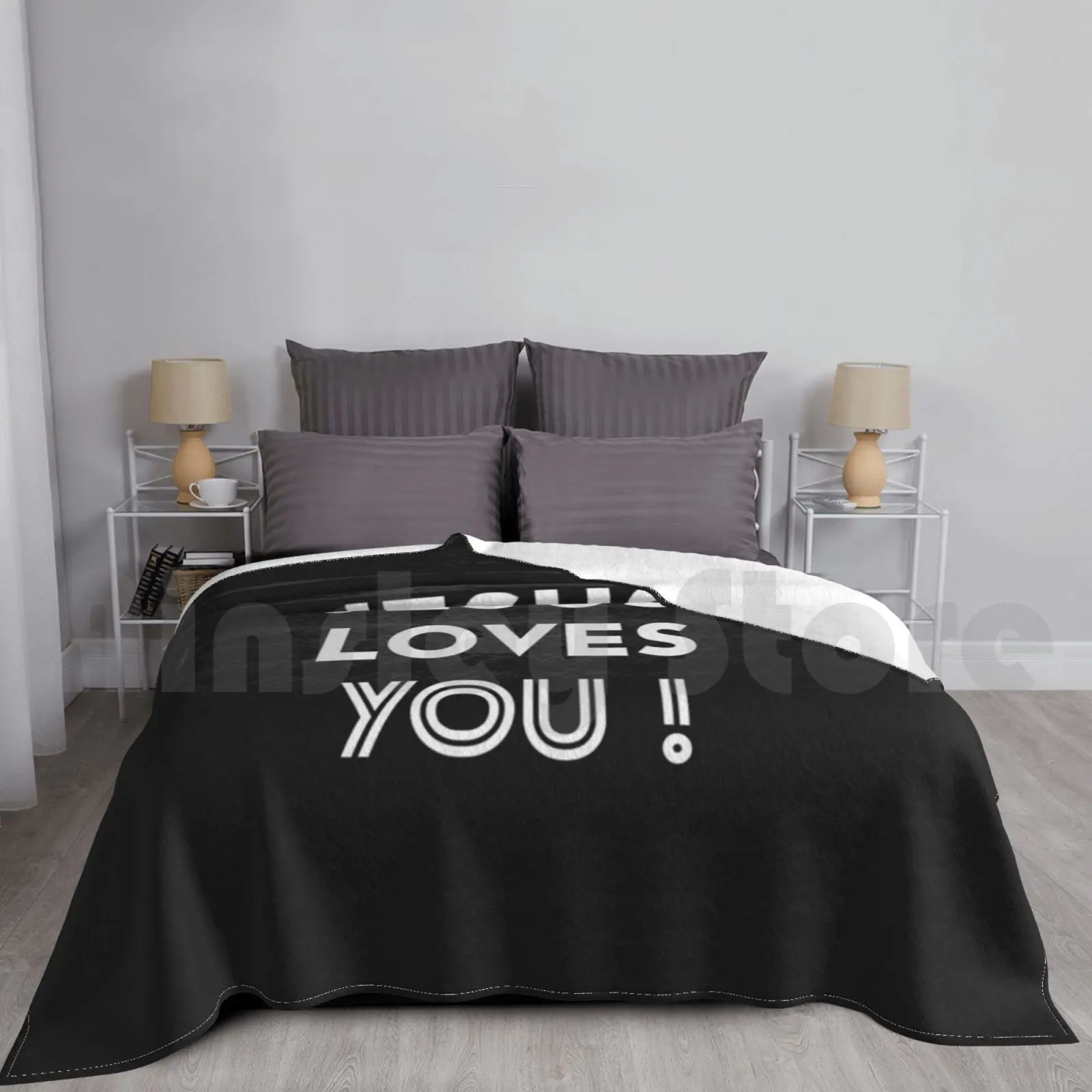 

Jesus Loves You Blanket For Sofa Bed Travel Faith Over Fear Faith Courage Strength Brave Bible God Religion