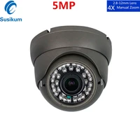 5mp ip poe camera dome 2 8 12mm lens manual zoom ir night vision motion detect vandalproof security home cctv camera onvif