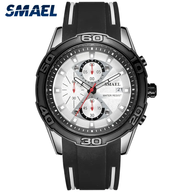 

SMAEL Sport Mens Watches Alloy Top Brand Luxury Military Waterproof Wristwatch Man Clock Fashion Luminous Gift Chronograph