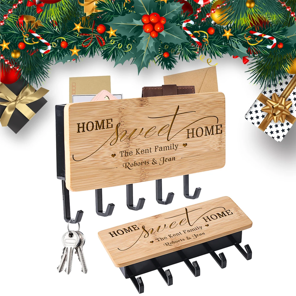 Деревянная вешалка для ключей на заказ стен домашний крючок практичные дверные