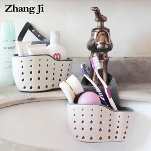 ZhangJi высокое качество TPR резиновая утолщенная раковина для хранения кухонные аксессуары для ванной комнаты сливная корзина полка висячая стойка держатель
