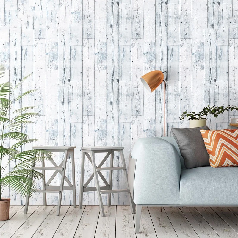 

Nordic 3D Wood Grain Retro Wallpaper Peel and Stick Living Room Sofa TV Background Wall Paper Waterproof Self Adhesive PVC Mural