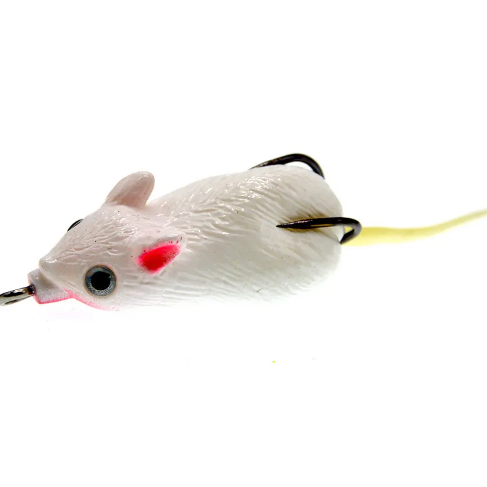 Новый 3D Глаза Мягкая Мышь с резиновым покрытием Рыболовная Приманка 5 см 20g