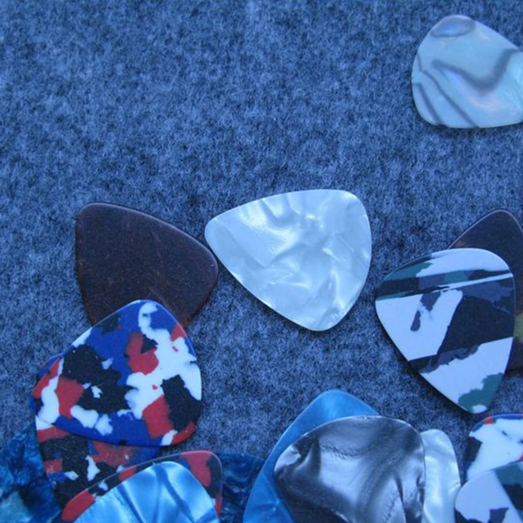 10Pcs Celluloid Plastic Guitar Picks Plectrums for Acoustic Electric | Спорт и развлечения