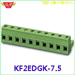 KF2EDGVC 7,5 2P~ 12P разъем PCB вставной TEMINAL блок 2EDGVC 7,5 мм 2PIN~ 12PIN GMSTBVA 2,5G 1766660 PHOENIX контакт DEGSON