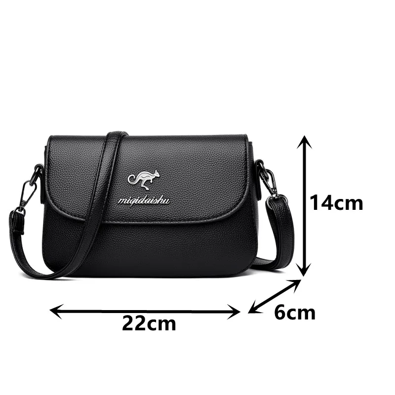 

Brand Designer Women's Shoulder Bag Luxury Pu Leather Crossbody Bag Small Flap Tote Bag Ladies Lychee Pattern Messenger Bags Sac