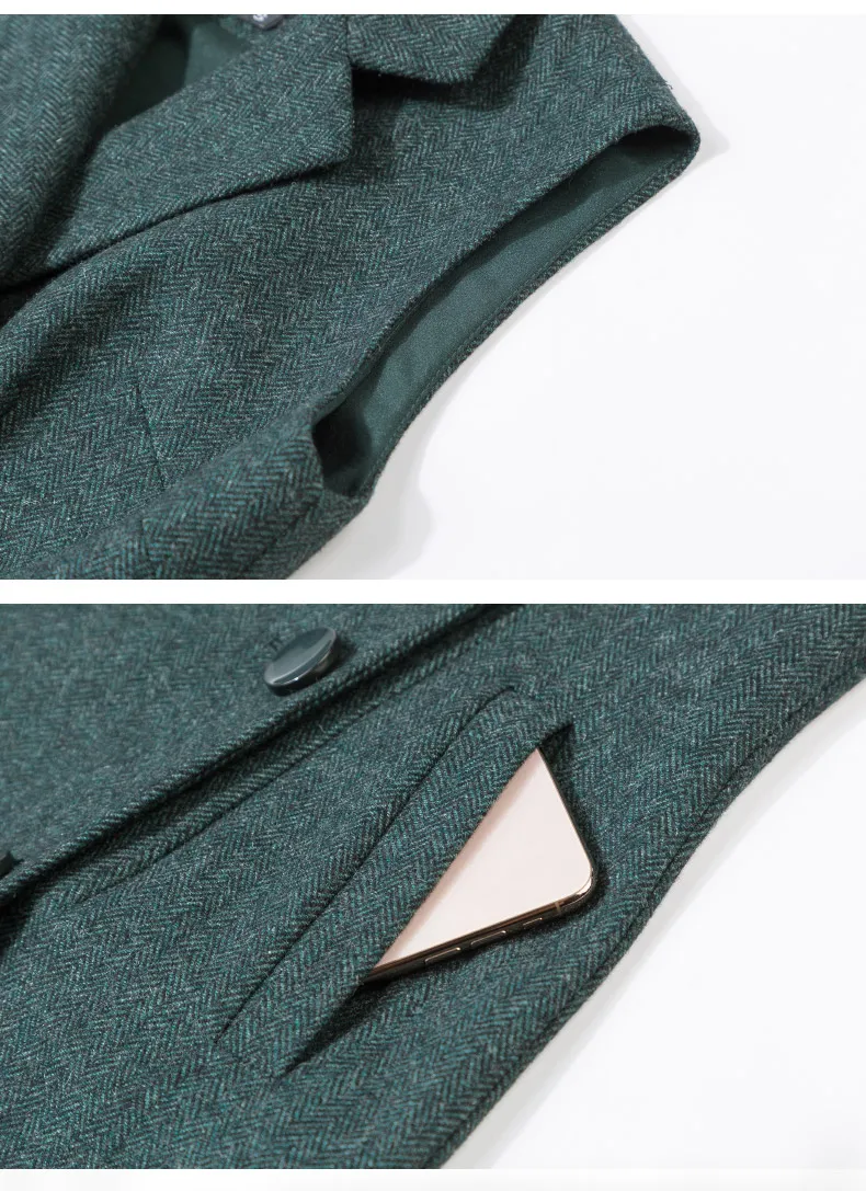 

Women Autumn Winter Wool Cloak Coat Double Breasted Ladies Elegant Overcoat Parka Jacket Vintage