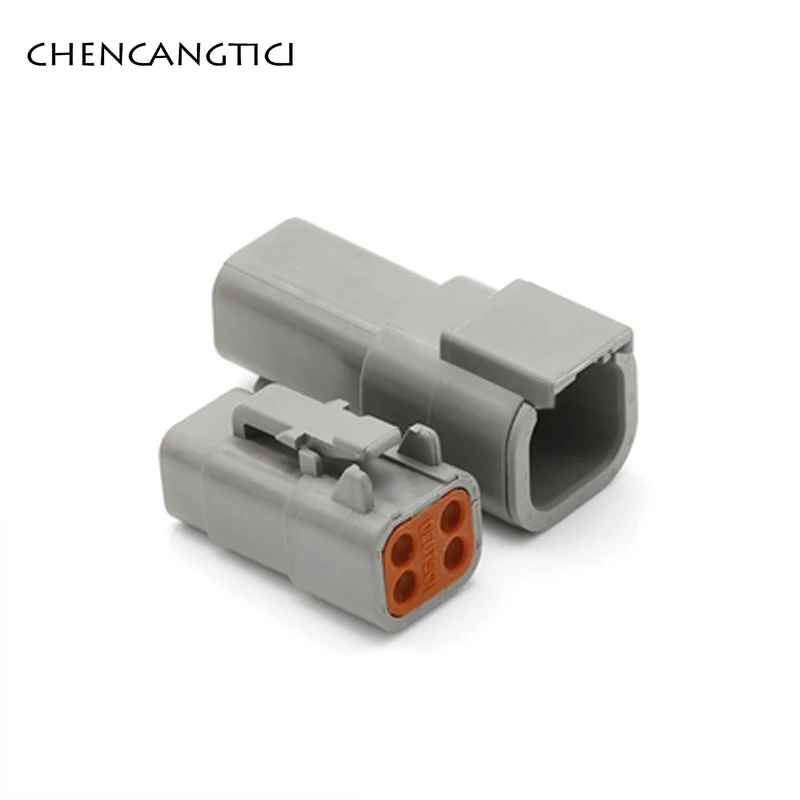 

1 Set 4 Pin Automotive Power Transmission Harness Connector Plug for Deschi Heavy Truck Engineering Vehicle DTM04-4P DTM06-4S