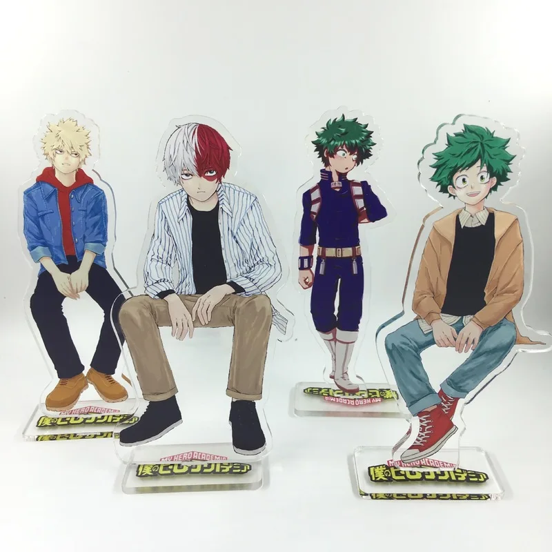 Аниме My Hero Academy брелок Midoriya Izuku Ochaco Uraraka Bakugou Katsuki Todoroki Shoto Милый Забавный акриловый брелок для ключей
