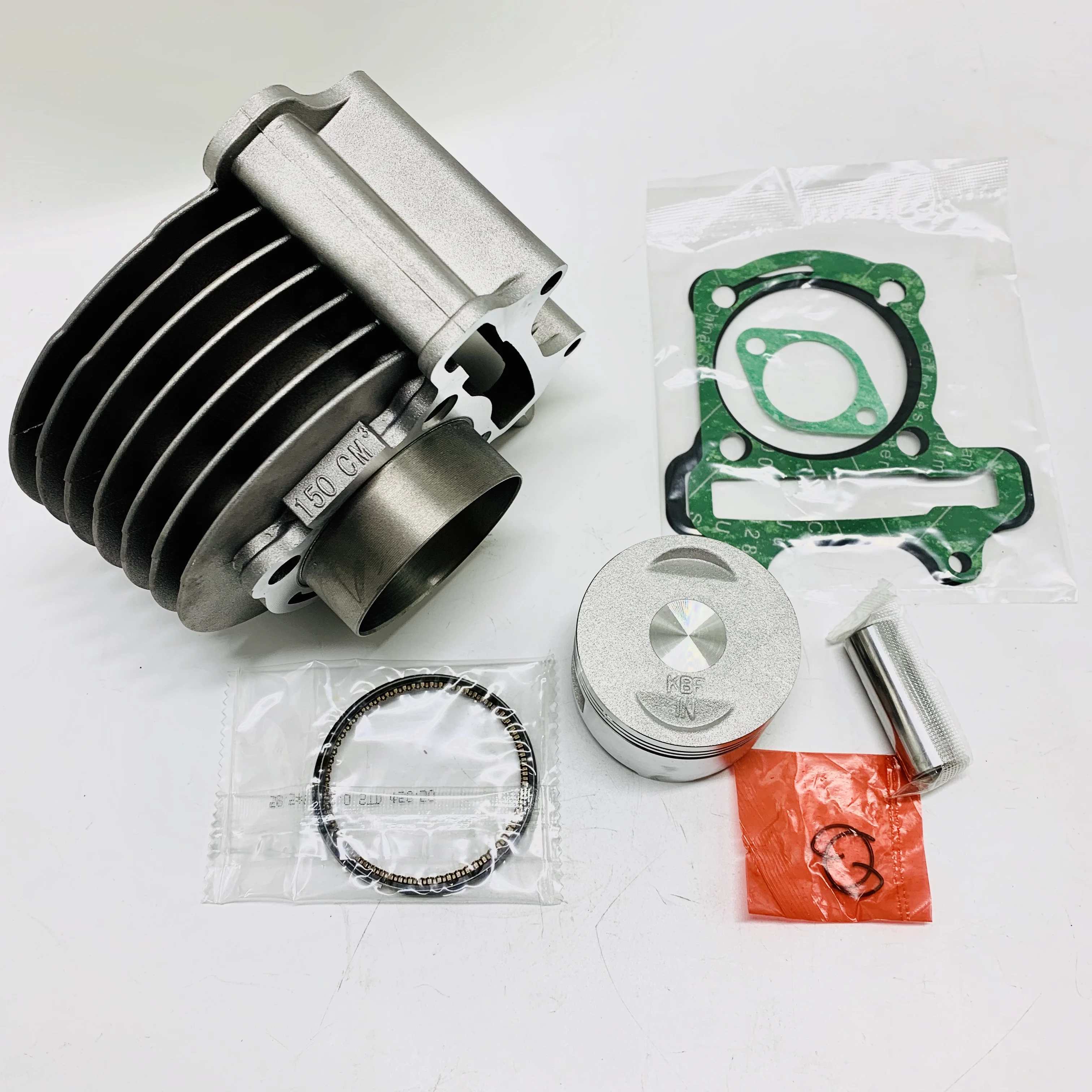 Цилиндр на китайский скутер ЦПГ GY6 125-150cc комплект поршневой 160cc(58,5 мм) для GY6 125-150cc цилиндр, поршень, комплект цпг GY6