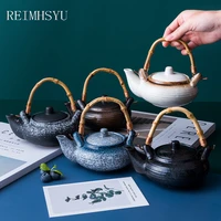 1pc relmhsyu japanese style ceramic small seafood soup pot teapot with teacup cuisine tableware set single restaurant