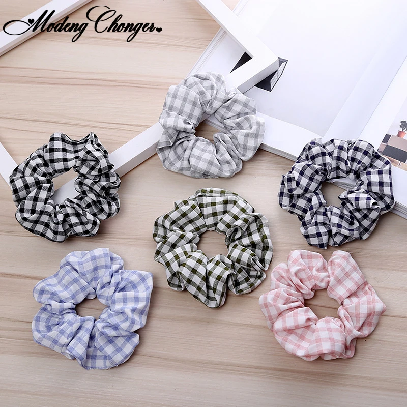 Резинки для волос женские в клетку эластичные заколки с тысячами птиц аксессуар |